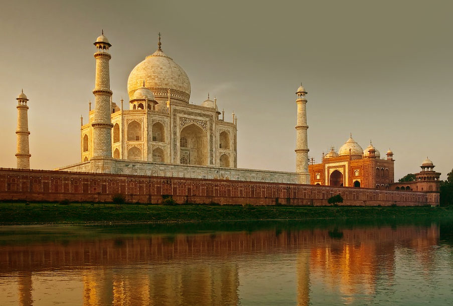 Taj Mahal during Sunset